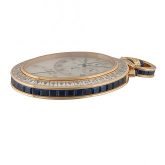 Unique Swiss gold chronograph watch with thermometer Circa 1994