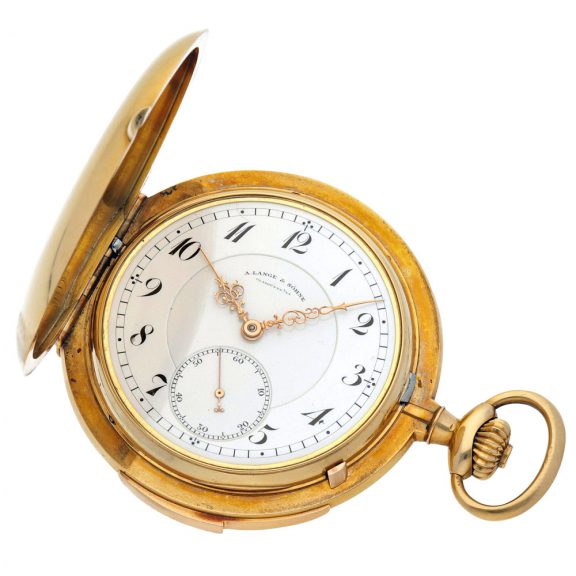 German yellow gold minute repeating lever watch Circa 1910
