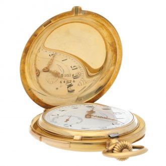 German yellow gold minute repeating lever watch Circa 1910