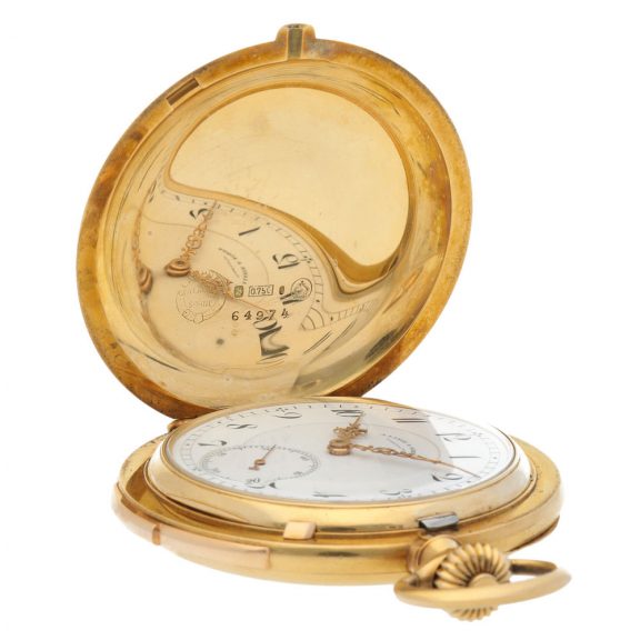 German yellow gold minute repeating lever watch Circa 1910 German yellow gold minute repeating lever watch Circa 1910