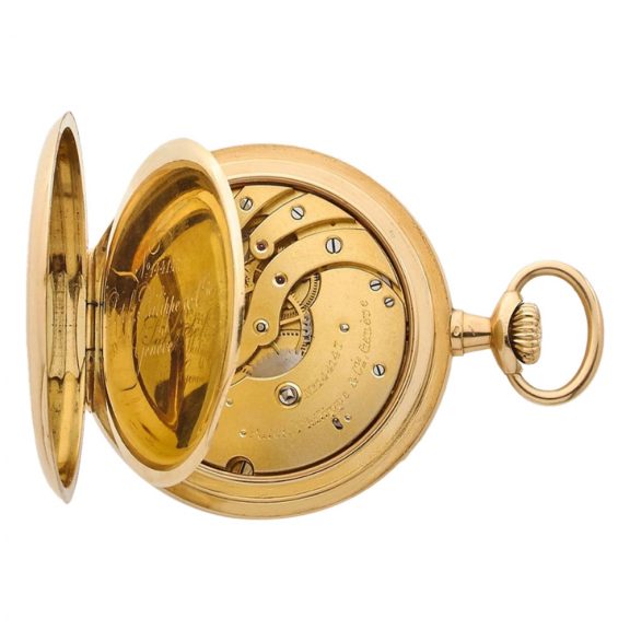 Heavy Swiss 18 carat yellow gold keyless lever watch Circa 1910 Heavy Swiss 18 carat yellow gold keyless lever watch Circa 1910