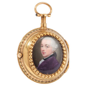 Swiss gold quarter repeating à toc verge watch Circa 1780