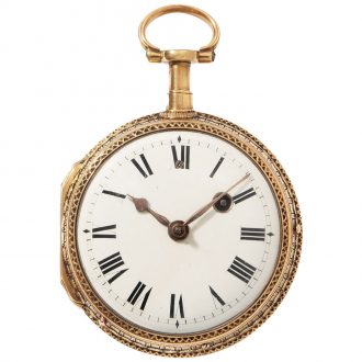 Swiss gold quarter repeating à toc verge watch Circa 1780