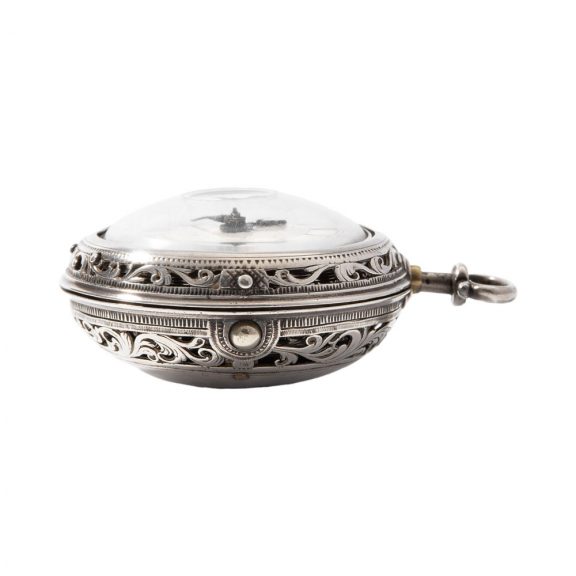English silver quarter repeating verge pocket watch Circa 1740 English silver quarter repeating verge pocket watch Circa 1740