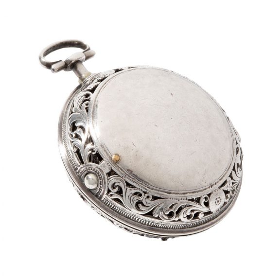 English silver quarter repeating verge pocket watch Circa 1740 English silver quarter repeating verge pocket watch Circa 1740