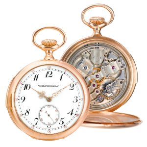 Swiss gold open faced minute repeating watch Circa 1903