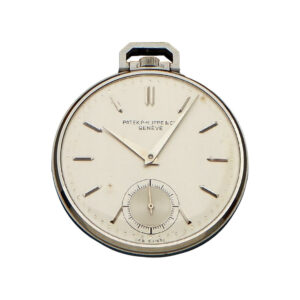 Swiss platinum keyless open faced lever watch Circa 1935
