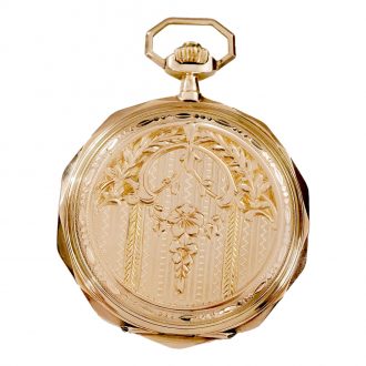 Swiss 14 carat gold hunting cased pocket watch Circa 1900