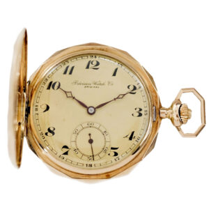 Gold hunting cased pocket watch from New Zealand Circa 1950