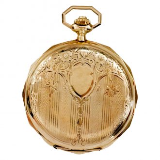 Gold hunting cased pocket watch from New Zealand Circa 1950