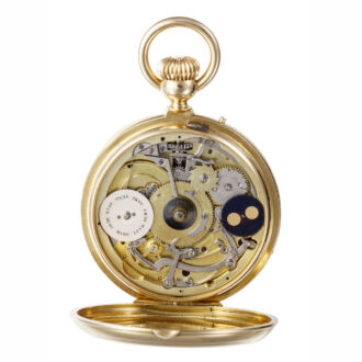 Swiss 18 carat gold watch with five complications Circa 1860