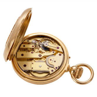 Swiss 18 carat gold watch with five complications Circa 1860