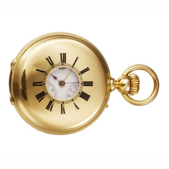 Swiss 18 carat gold watch with five complications Circa 1860