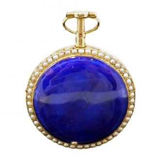Swiss gold, enamel quarter repeating pocket watch Circa 1790