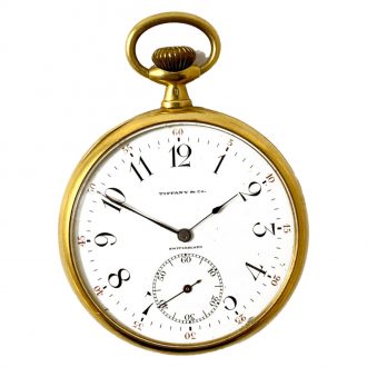 Swiss gold manual winding open faced lever watch Circa 1900
