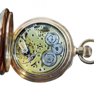 Rare Swiss perpetual calendar watch with moon phases Circa 1874