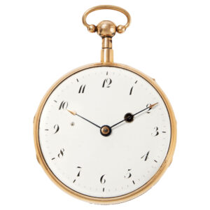 Swiss gold quarter repeating verge pocket watch Circa 1820