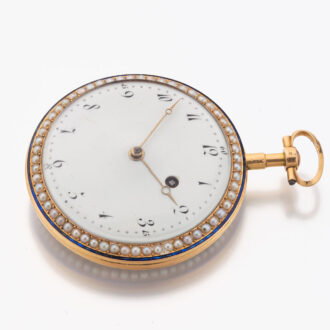 Fine Swiss gold and enamel verge pocket watch Circa 1795