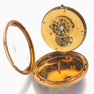Fine Swiss gold and enamel verge pocket watch Circa 1795