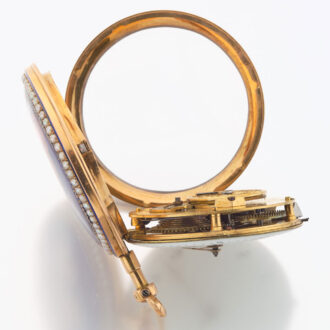 Fine Swiss gold and enamel verge pocket watch Circa 1795