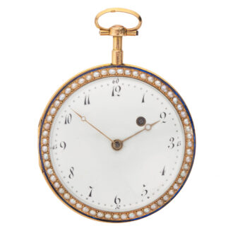 Fine Swiss gold and enamel verge pocket watch Circa 1795