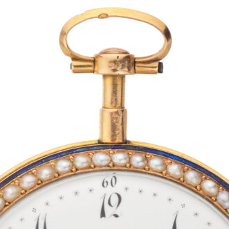 Fine Swiss gold and enamel verge pocket watch Circa 1795