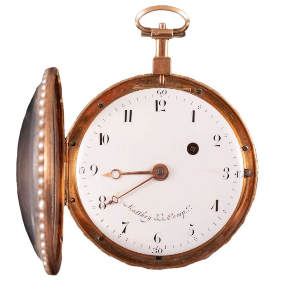 English decorative gold and enamel verge watch Circa 1800 English decorative gold and enamel verge watch Circa 1800