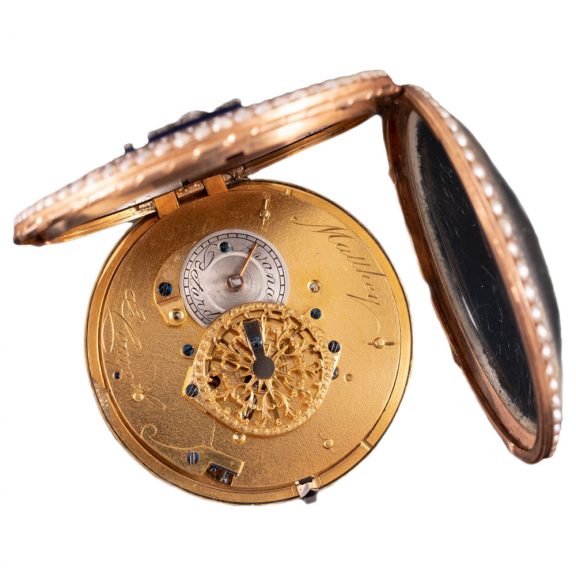 English decorative gold and enamel verge watch Circa 1800 English decorative gold and enamel verge watch Circa 1800