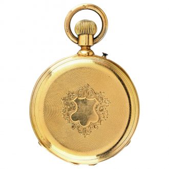 Swiss 18 carat gold open faced lever pocket watch Circa 1848 Swiss 18 carat gold open faced lever pocket watch Circa 1848