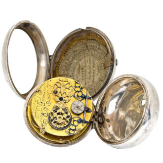English silver single handed astronomical verge watch Circa 1670