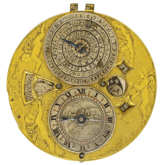 English silver single handed astronomical verge watch Circa 1670