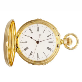 Swiss gold Audemars watch with three complications Circa 1880