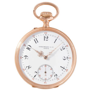 Swiss 18 carat gold open faced lever pocket watch Circa 1908