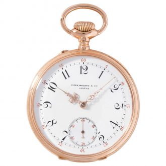 Swiss 18 carat gold open faced lever pocket watch Circa 1908