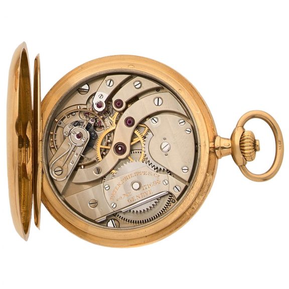 Swiss 18K yellow gold keyless full hunter lever watch Circa 1910 Swiss 18K yellow gold keyless full hunter lever watch Circa 1910