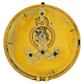 Fine French gold and enamel gentleman's watch Circa 1800