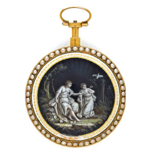 Fine French gold and enamel gentleman's watch Circa 1800
