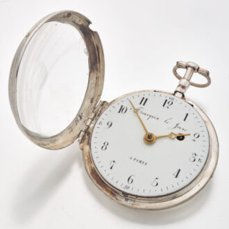 Swiss silver open faced verge pocket watch Circa 1810 Swiss silver open faced verge pocket watch Circa 1810