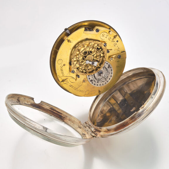Swiss silver open faced verge pocket watch Circa 1810 Swiss silver open faced verge pocket watch Circa 1810