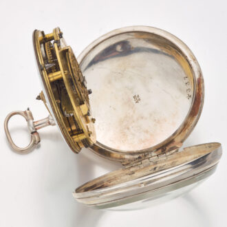 Swiss silver open faced verge pocket watch Circa 1810 Swiss silver open faced verge pocket watch Circa 1810