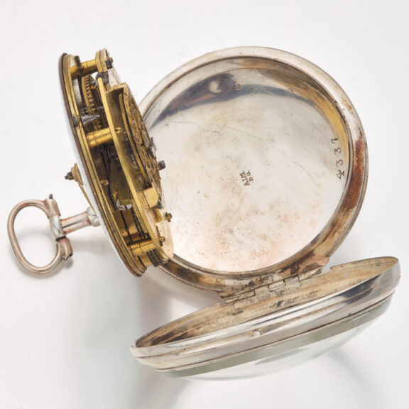 Swiss silver open faced verge pocket watch Circa 1810 Swiss silver open faced verge pocket watch Circa 1810