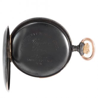 Swiss gunmetal minute repeating keyless lever watch Circa 1930