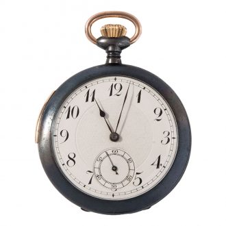 Swiss gunmetal minute repeating keyless lever watch Circa 1930