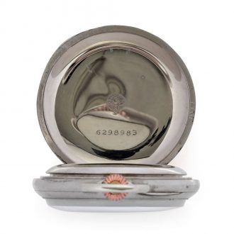 Swiss nickelled silver doctor's chronograph watch Circa 1918