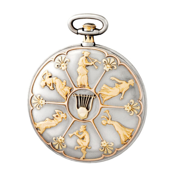 Heavy Swiss platinum and gold Zodiac dress watch Circa 1904