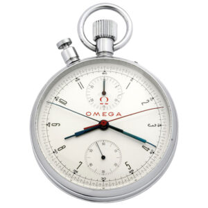 Swiss chromed steel pocket Olympic Chronograph Circa 1966