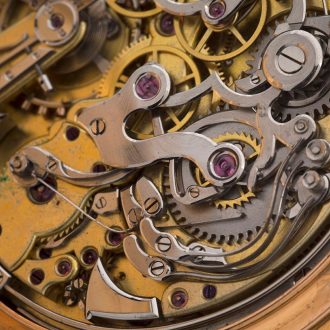 Swiss gold complicated repeating chronograph watch Circa 1902