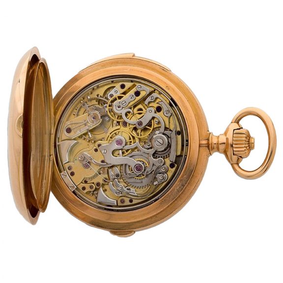 Swiss gold complicated repeating chronograph watch Circa 1902 Swiss gold complicated repeating chronograph watch Circa 1902