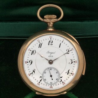 Swiss 18K gold open faced repeating lever watch Circa 1900