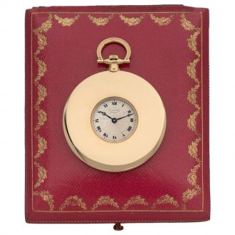 French gold pocket watch with concealed guillotine dial Circa 1910